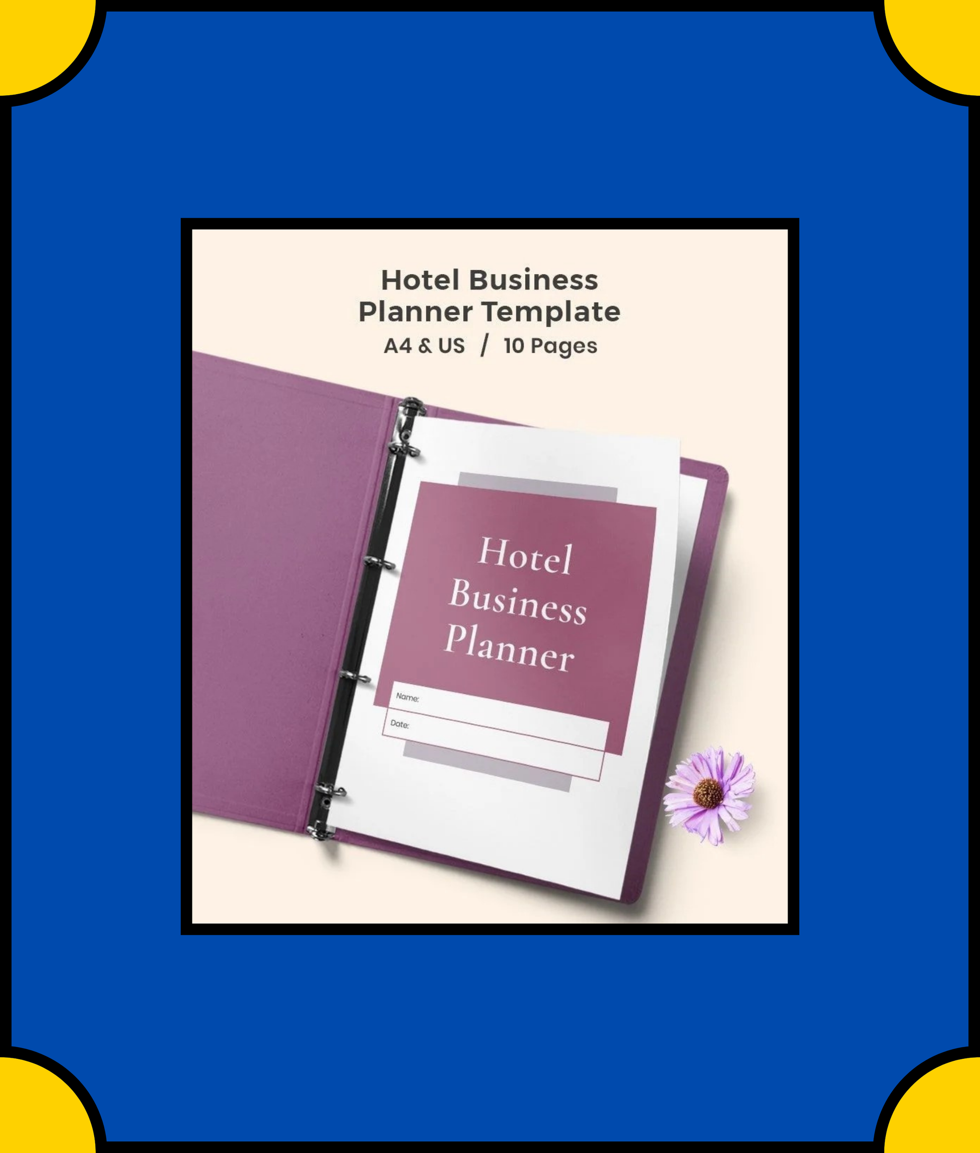 Free Hotel Business Planner Template - Manage Your Hotel Effectively