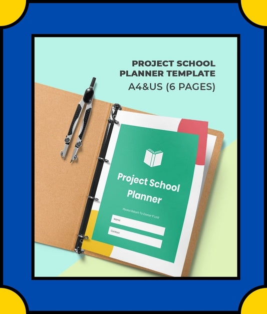 Free Project School Planner Template