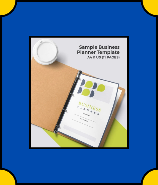 Free Sample Business Planner Template - Plan Your Business Success