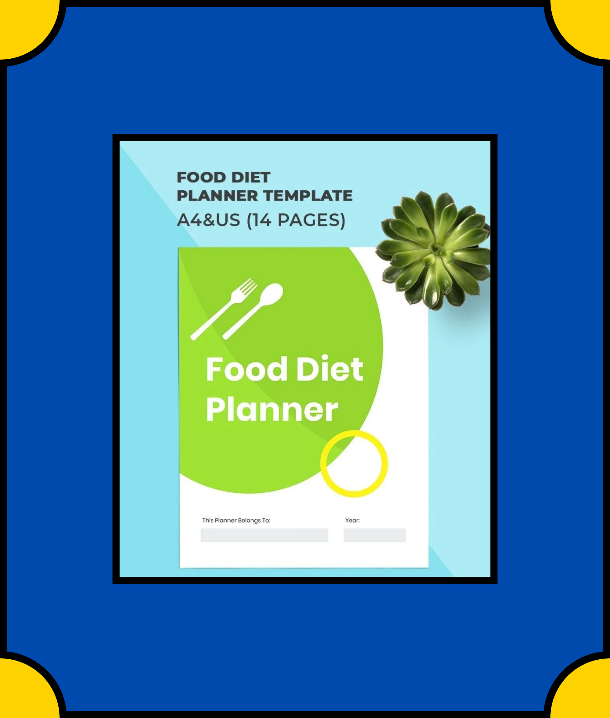 Free Food Diet Planner Template - Plan Your Healthy Meals