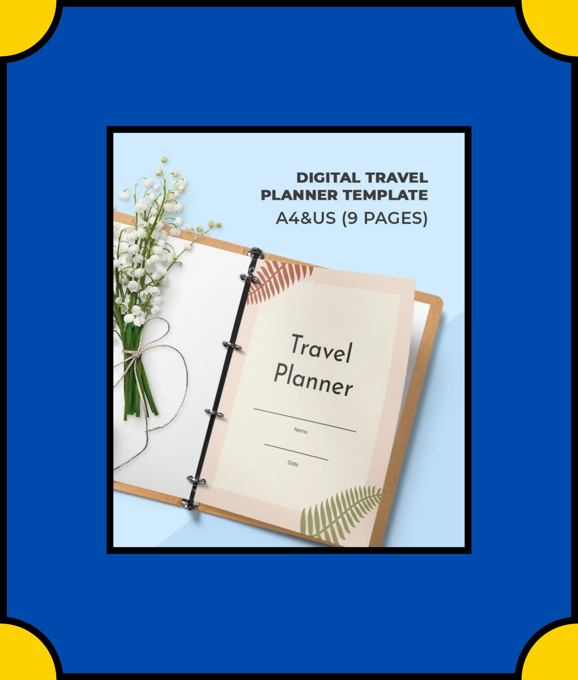 Free Digital Travel Planner Template - Plan Your Trip with Ease