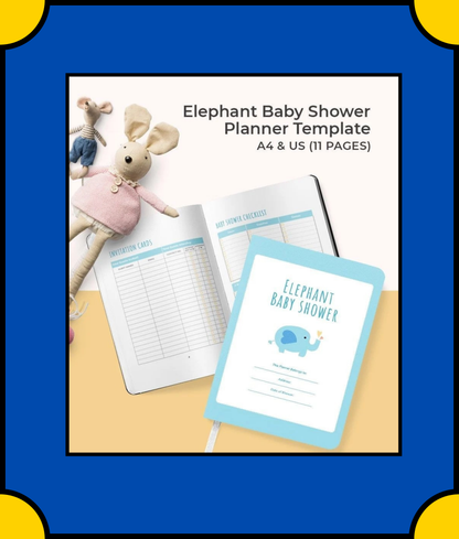 Free Elephant Baby Shower Planner Template - Plan a Cute & Memorable Event