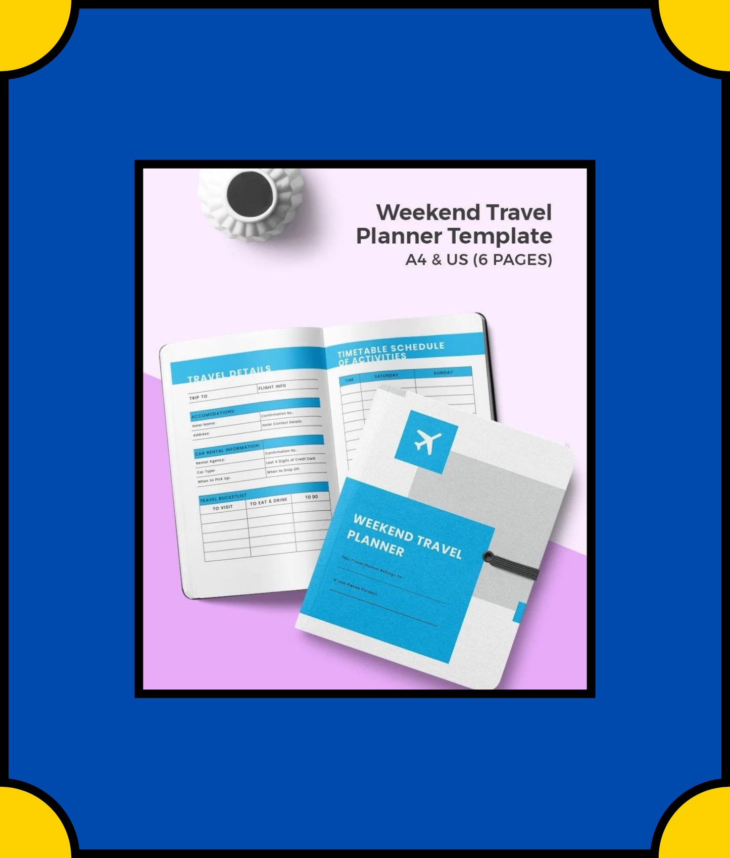 Free Weekend Travel Planner Template - Plan Your Quick Getaway