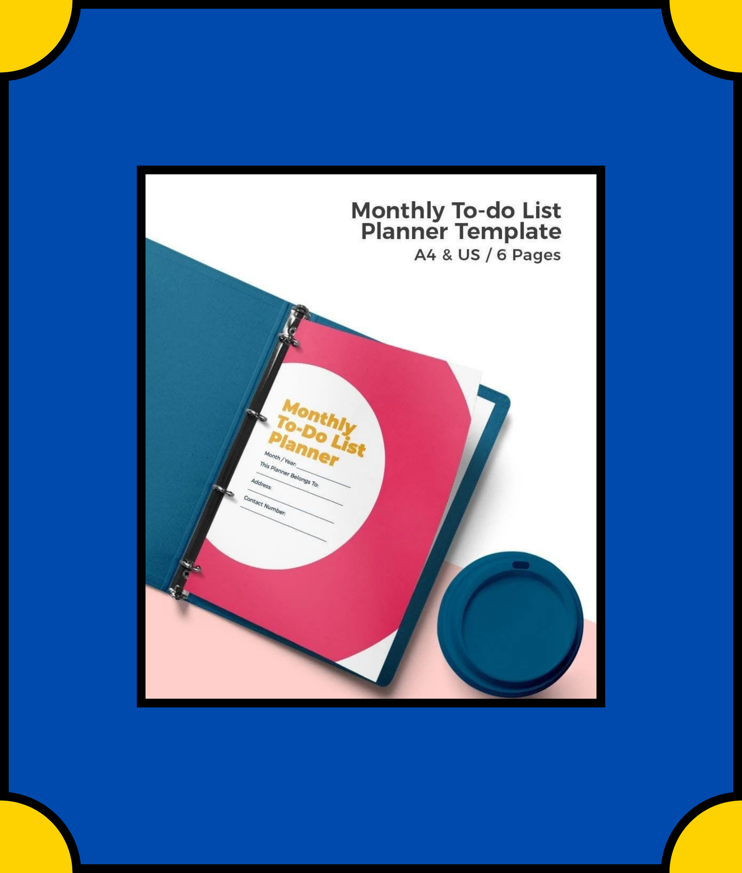 Free Monthly To Do List Planner Template - Stay Organized and Productive