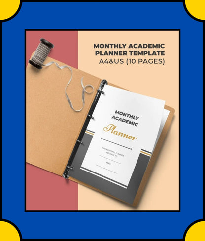 Free Monthly Academic Planner Template