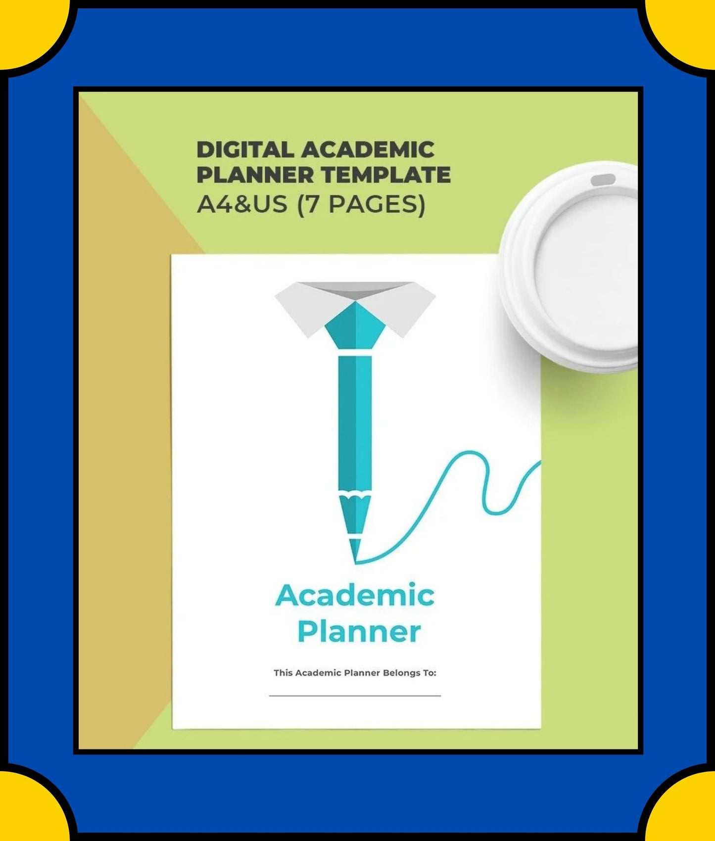 Free Digital Academic Planner Template