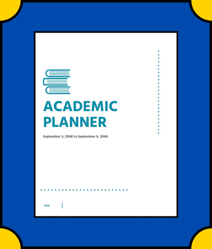 Free Academic Planner Template