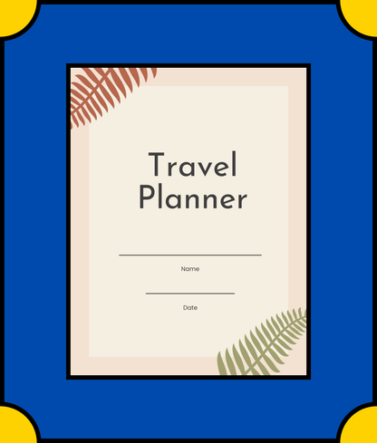 Free Digital Travel Planner Template - Plan Your Trip with Ease