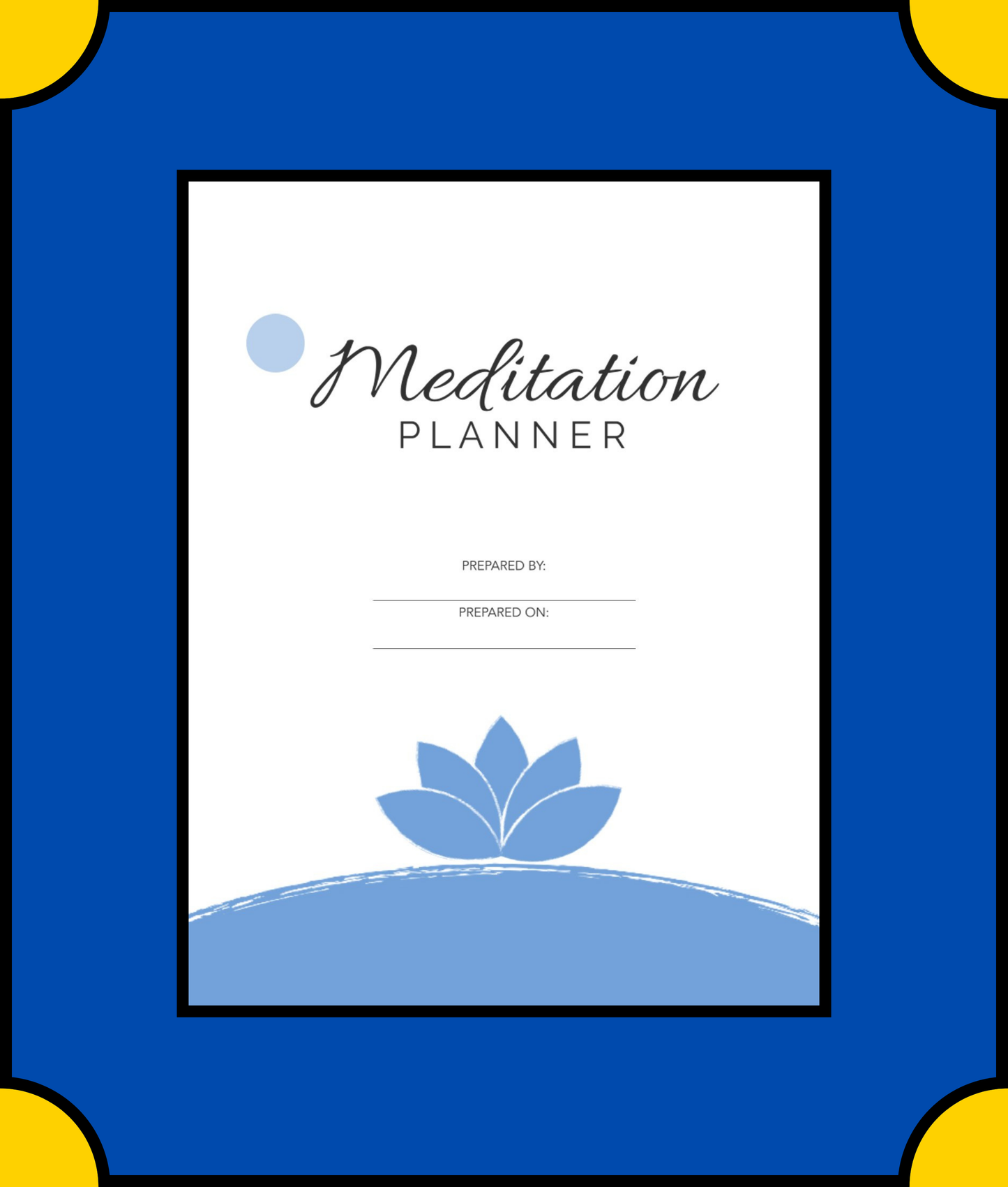 Free Meditation Planner Template