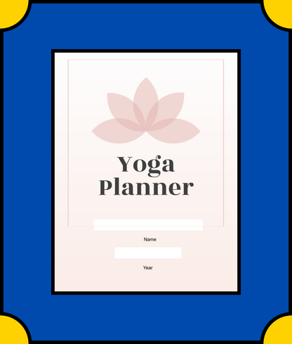 Free Digital Yoga Planner Template