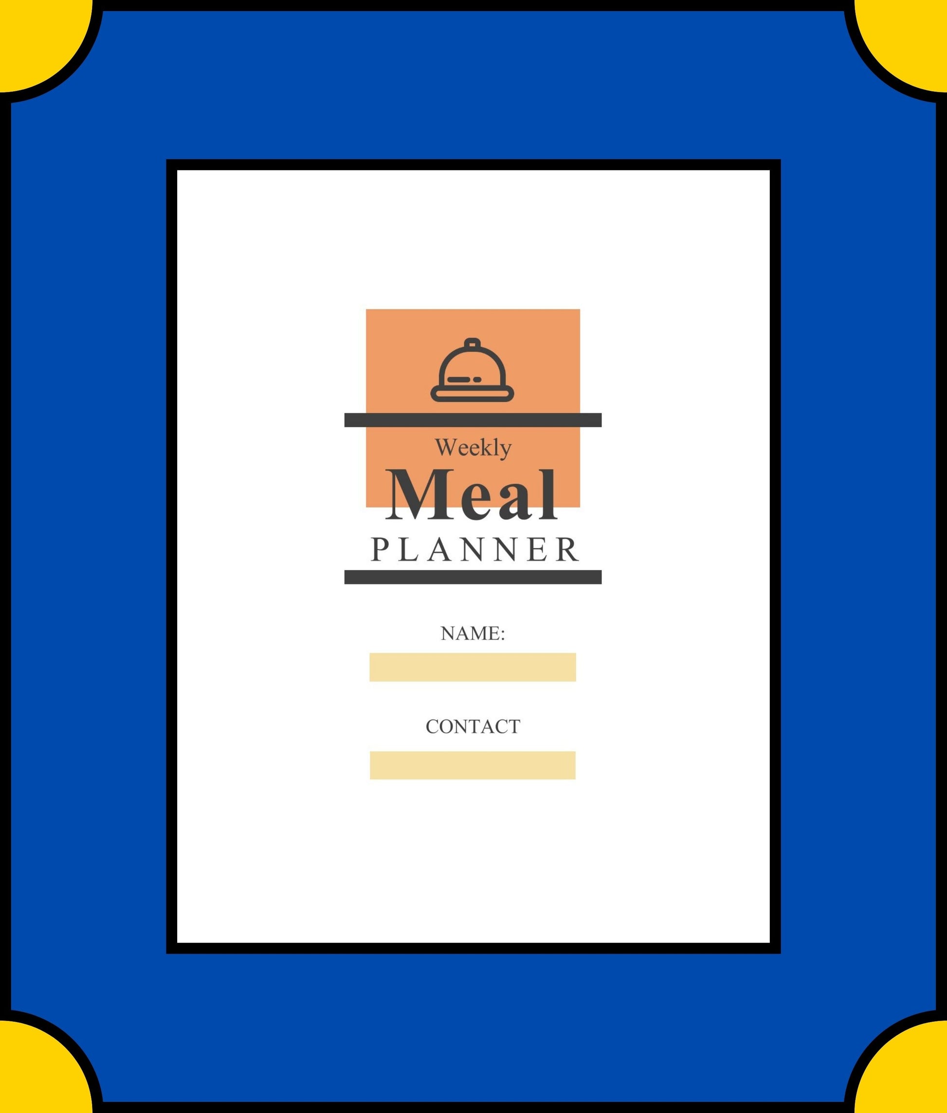 Free Weekly Meal Planner Template