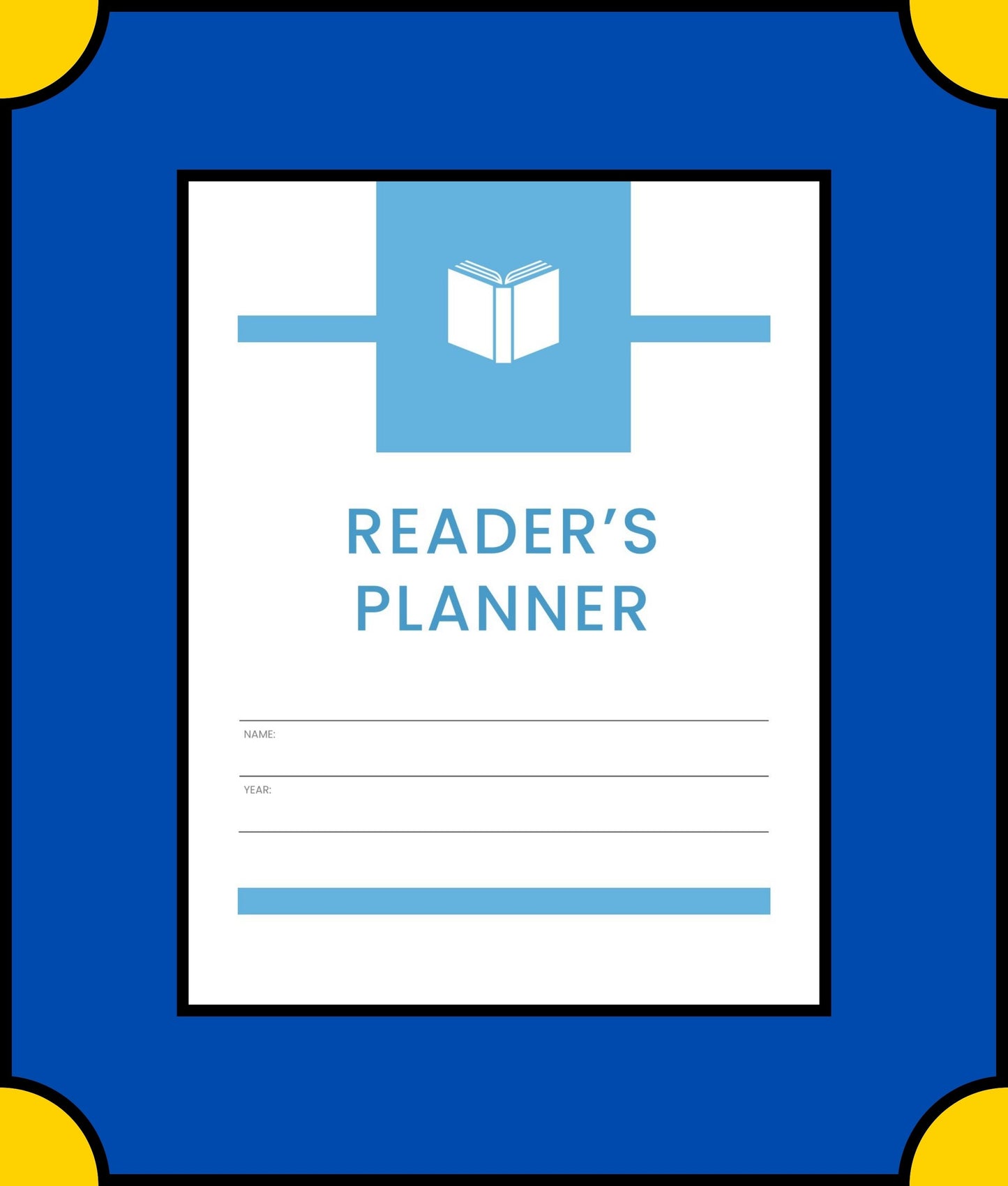 Free Reading Log School Planner Template