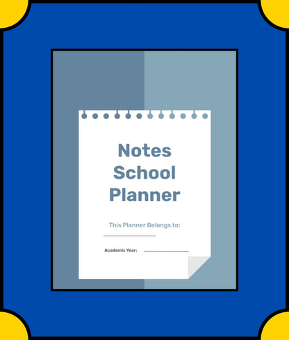 Free Notes School Planner Template