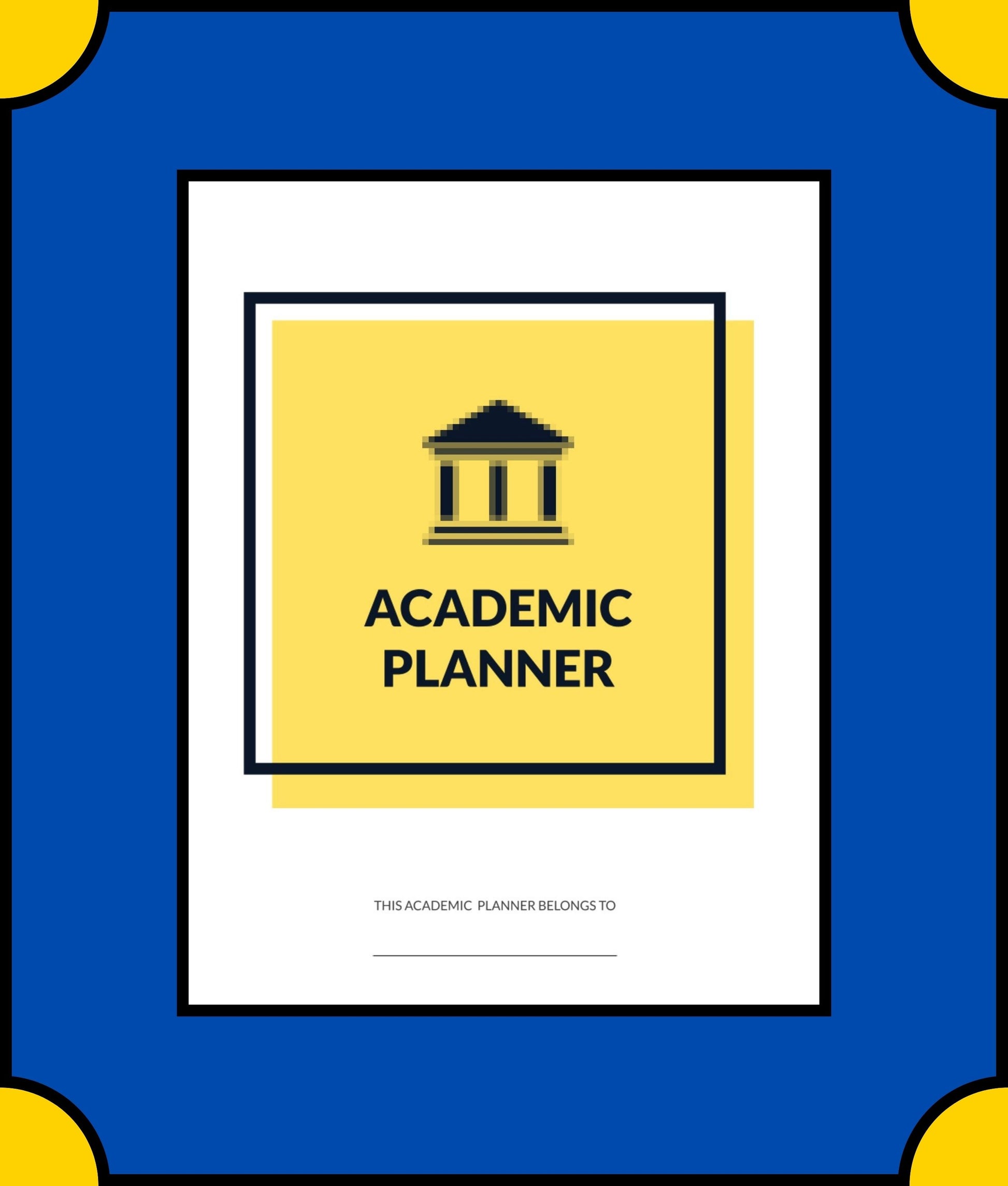 Free Student Academic Planner Template