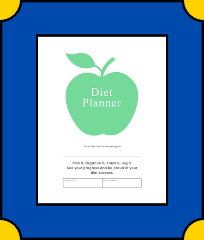 Free Online Diet Planner Template - Create a Personalized Diet Plan