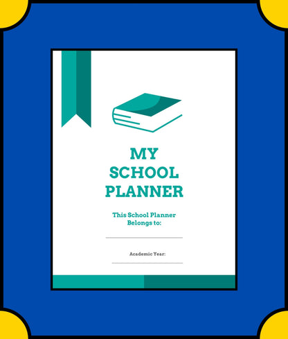 Free Monthly School Planner Template