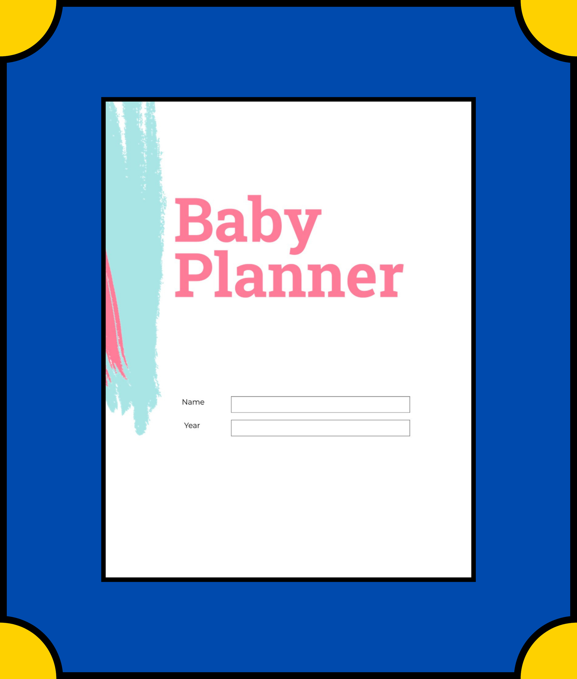 Free Editable Baby Shower Planner Template - Plan & Personalize Your Baby Shower