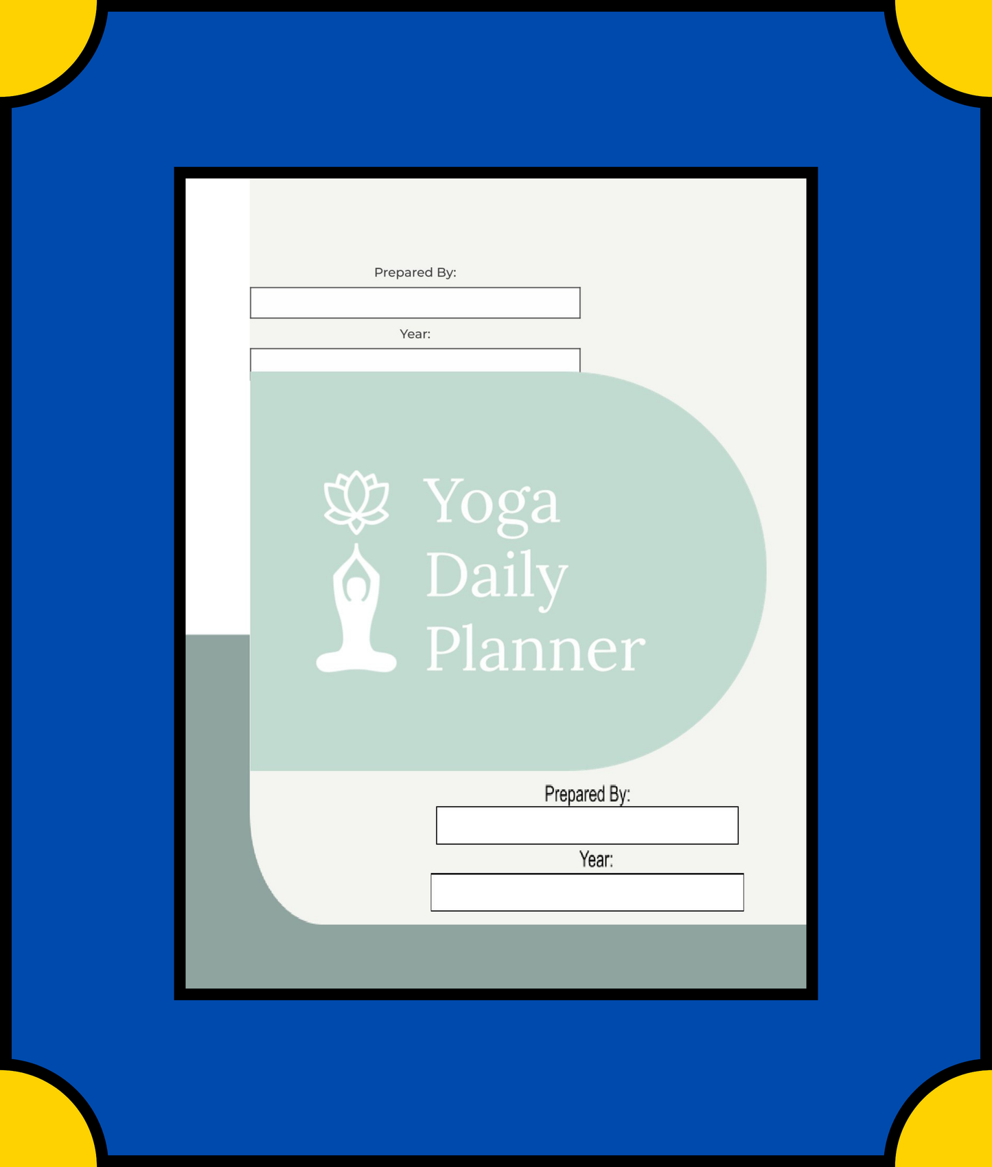 Free Yoga & Meditation Daily Planner Template