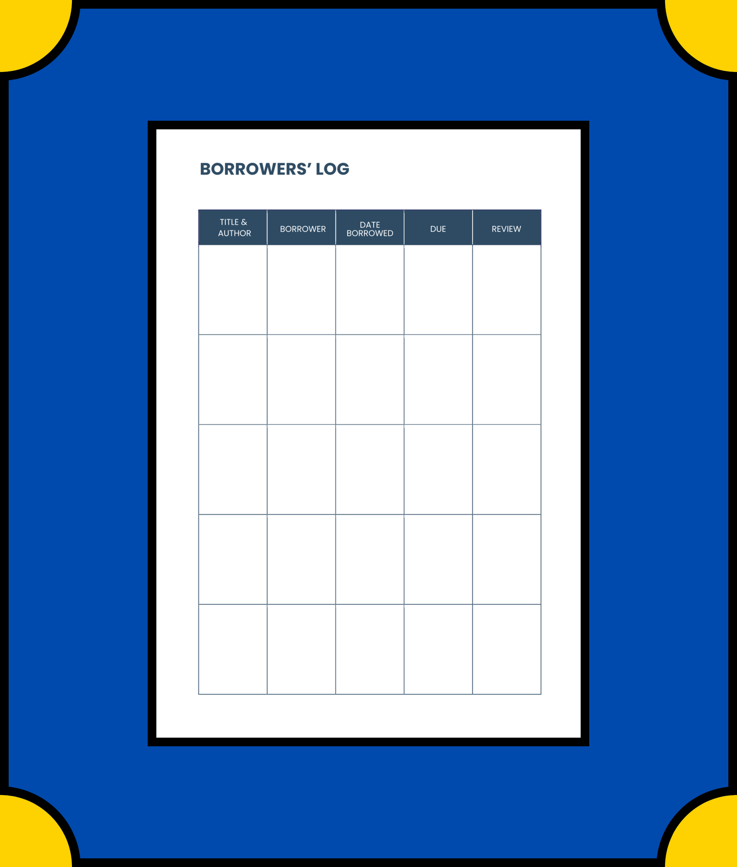 Free Editable Book Planner - Customize Your Reading Experience