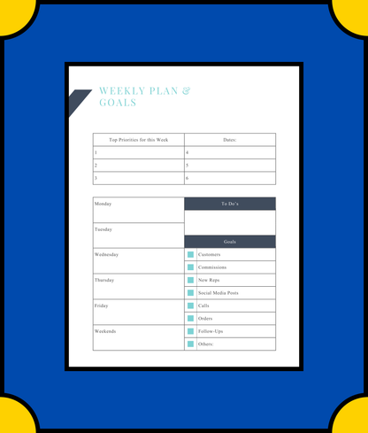 Free Direct Sales Business Planner Template - Grow Your Direct Sales Business