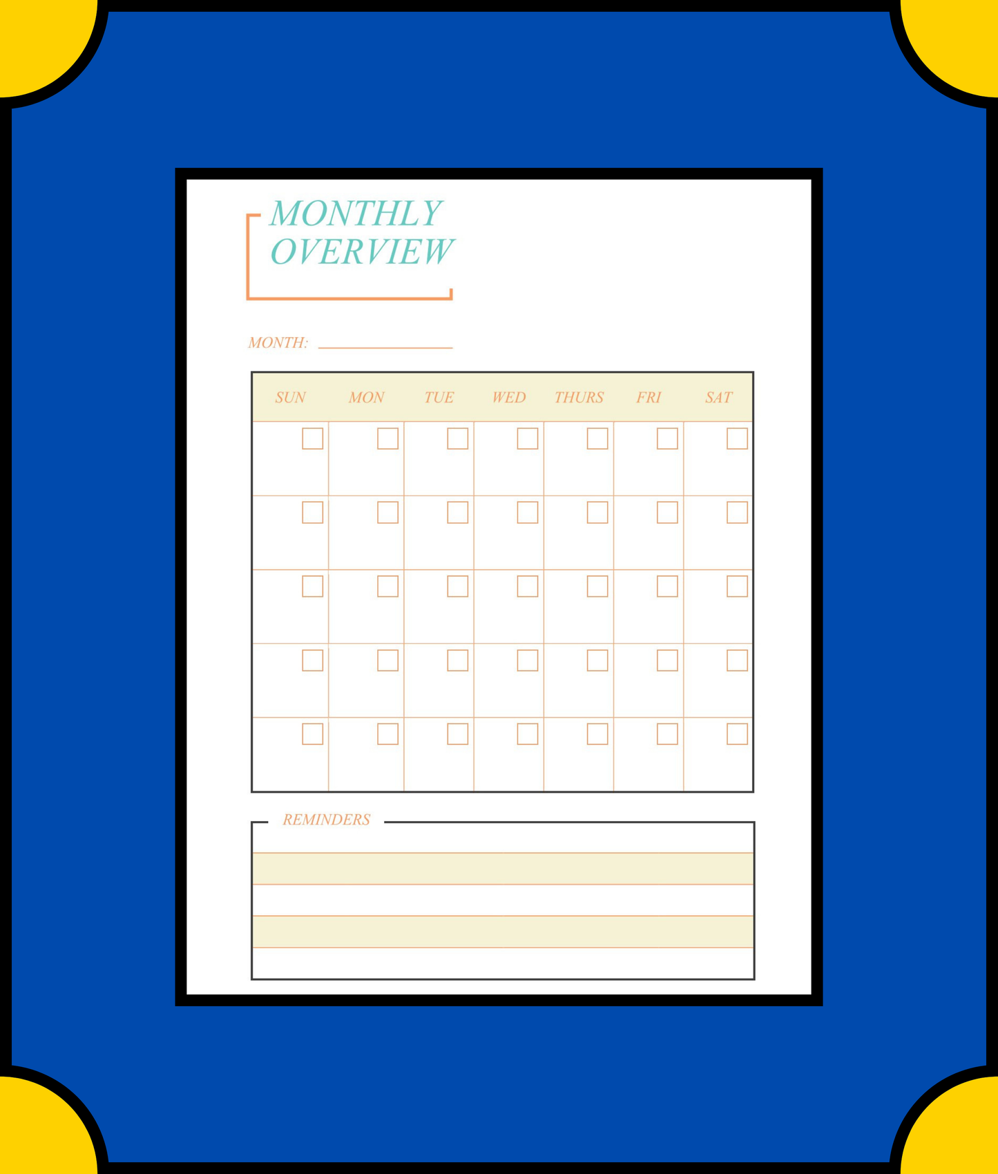 Free Monthly Travel Planner Template - Plan Your Travels with Ease