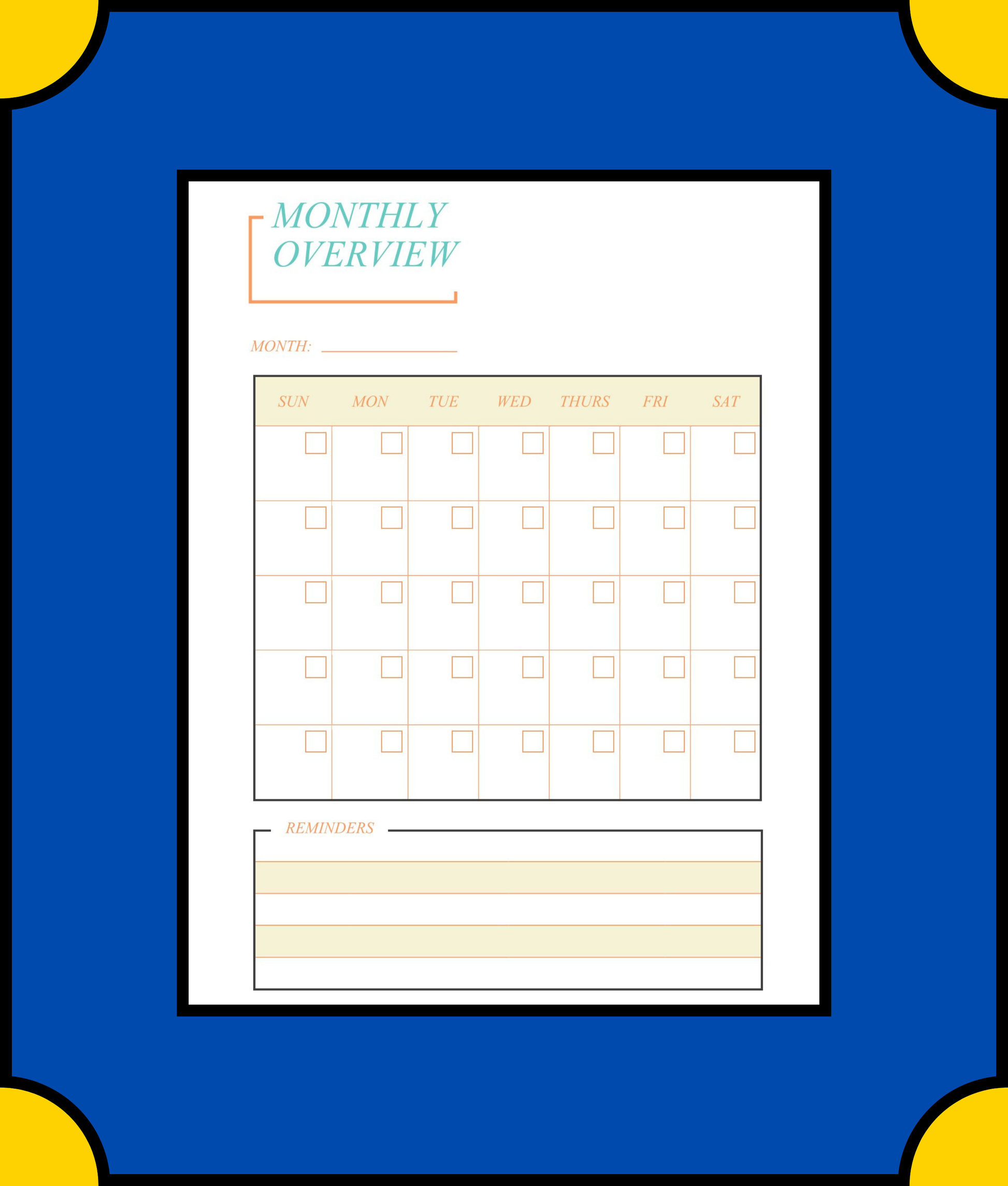 Free Monthly Travel Planner Template - Plan Your Travels with Ease