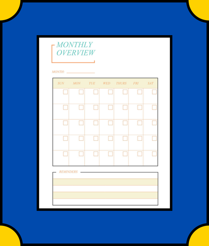 Free Monthly Travel Planner Template - Plan Your Travels with Ease