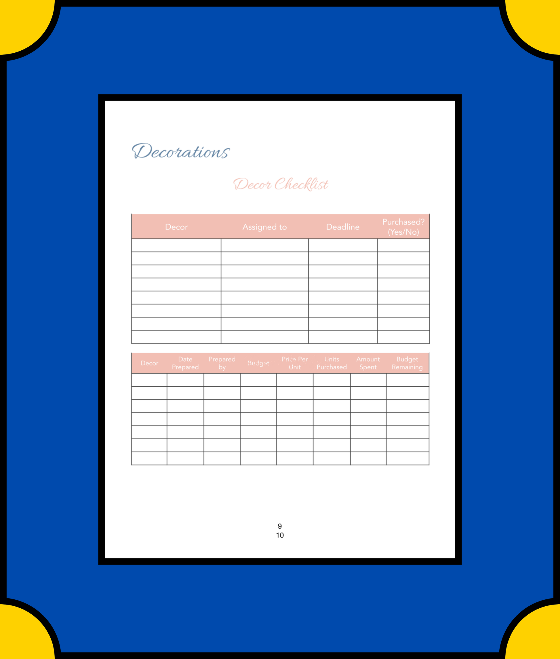 Free Floral Baby Shower Planner Template - Organize a Beautiful & Memorable Event