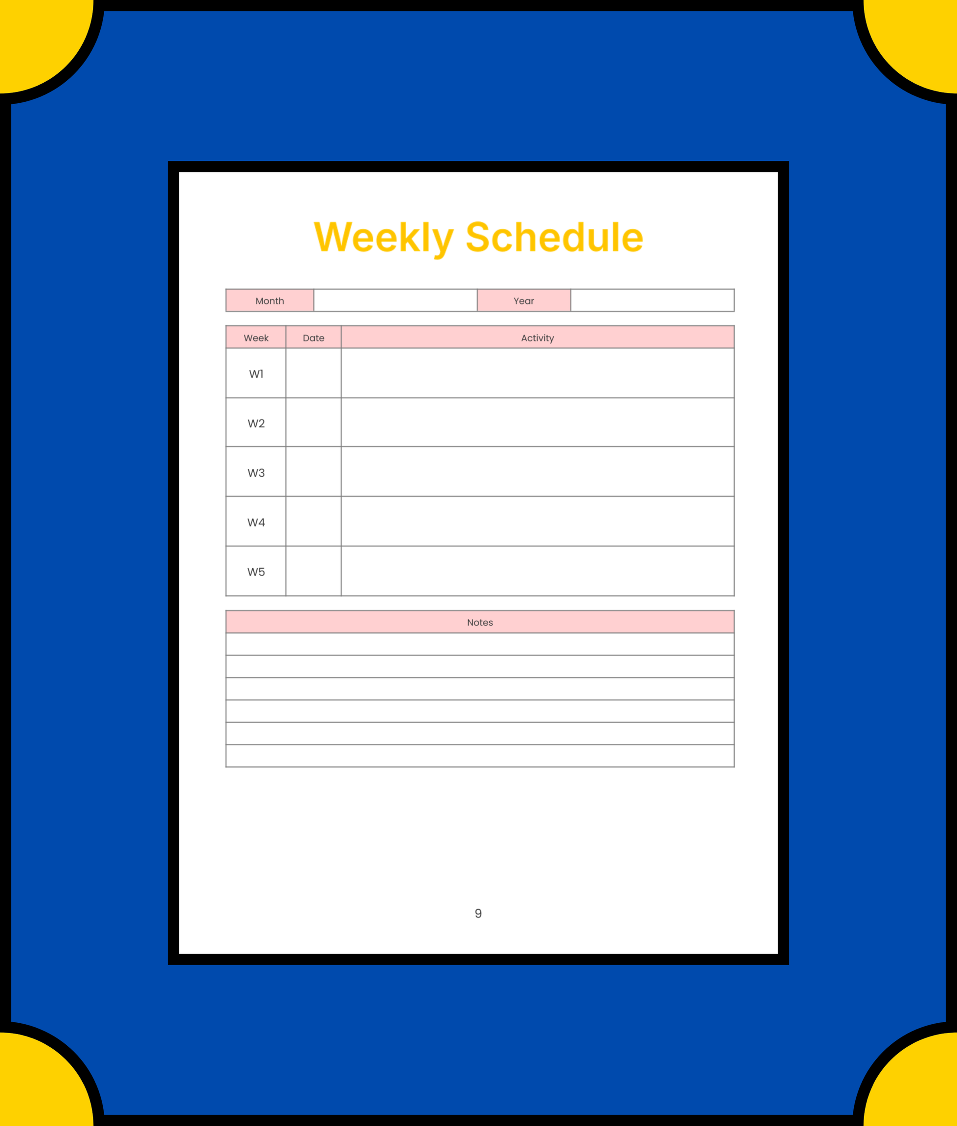 Free Editable Blog Planner Template - Boost Productivity and Organize Your Content