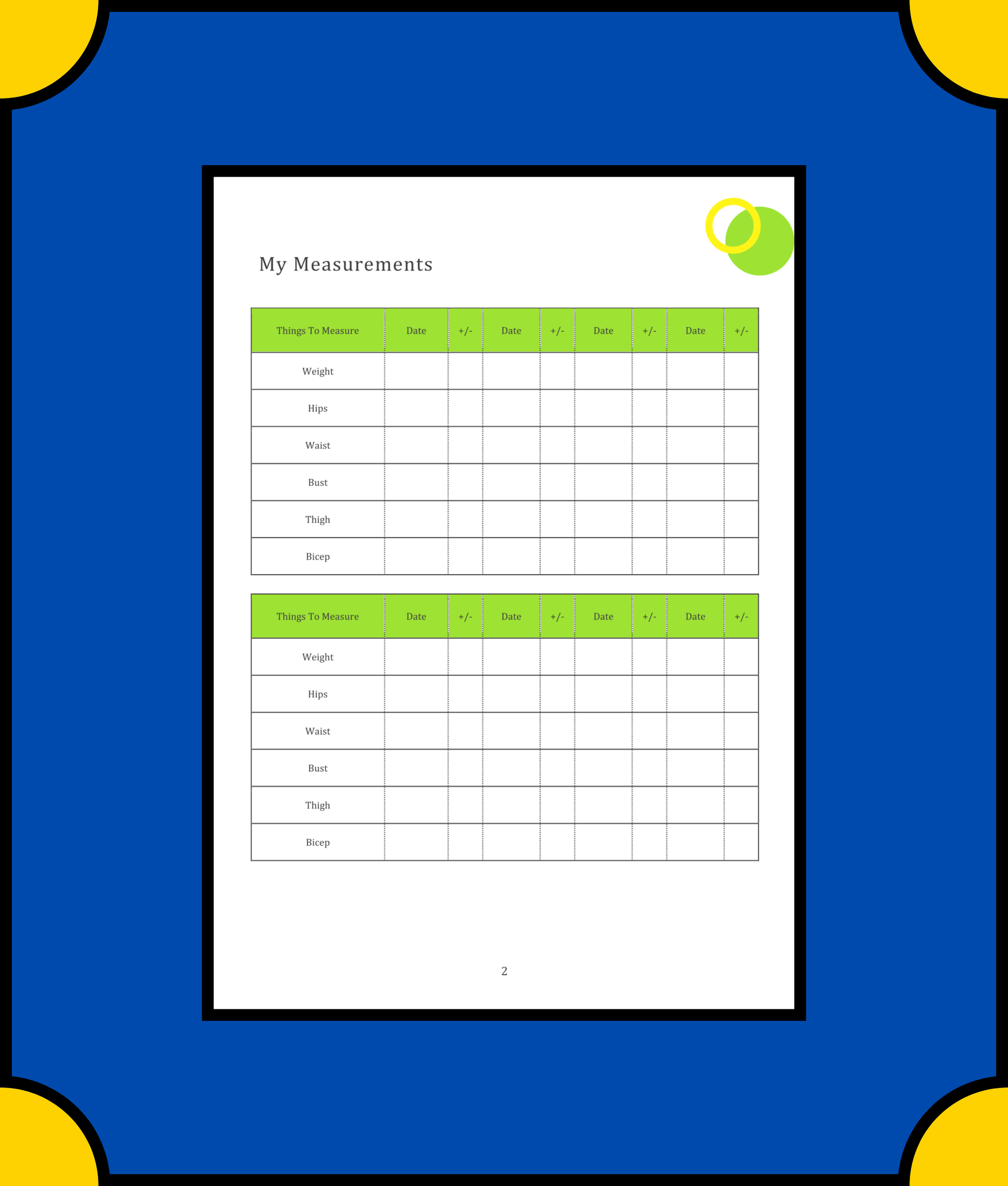 Free Food Diet Planner Template - Plan Your Healthy Meals