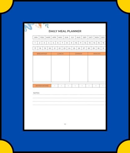 Free Health & Fitness Planner Template