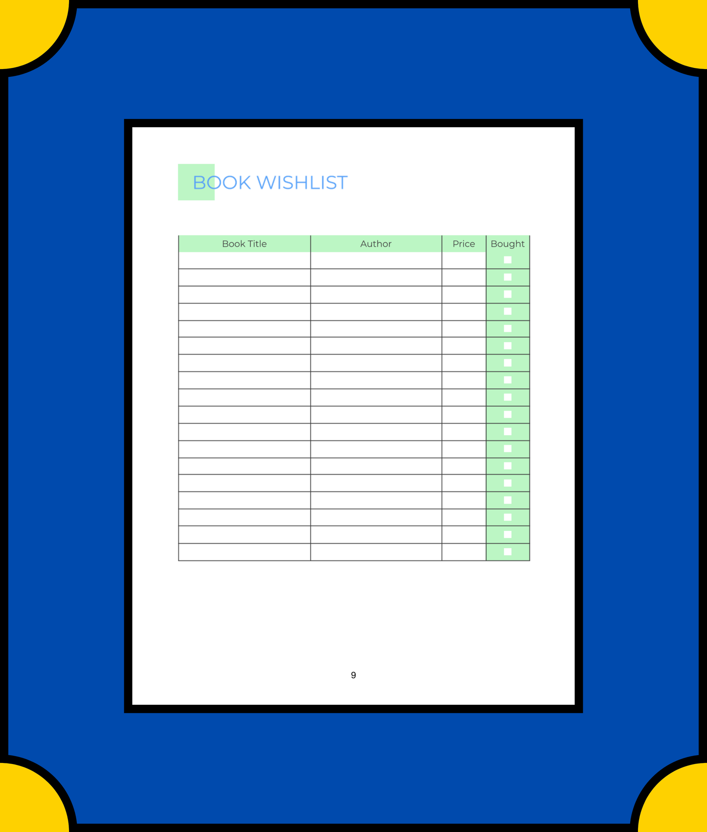 Free Digital Book Planner Template - Organize Your Reading Digitally