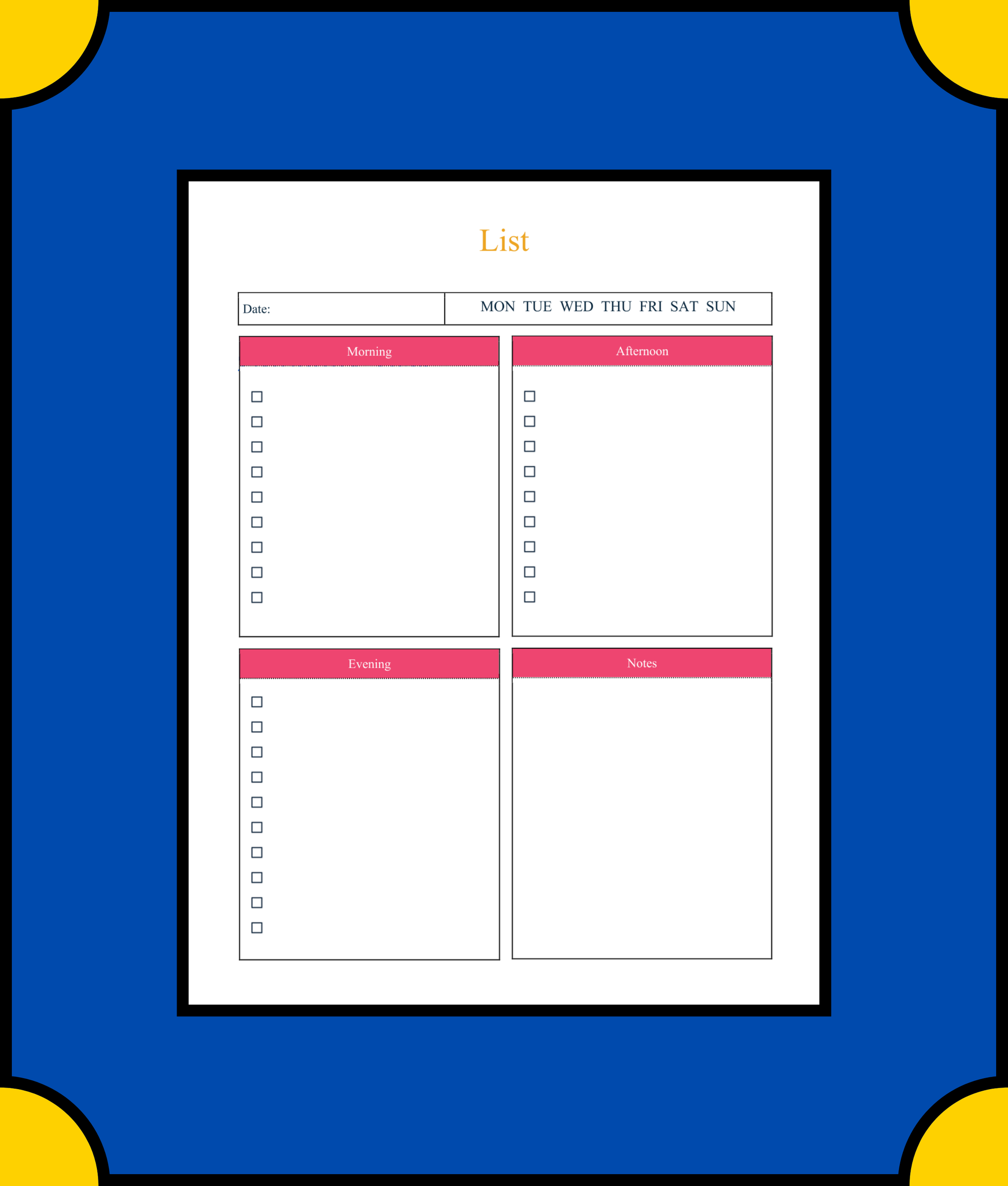 Free Monthly To Do List Planner Template - Stay Organized and Productive