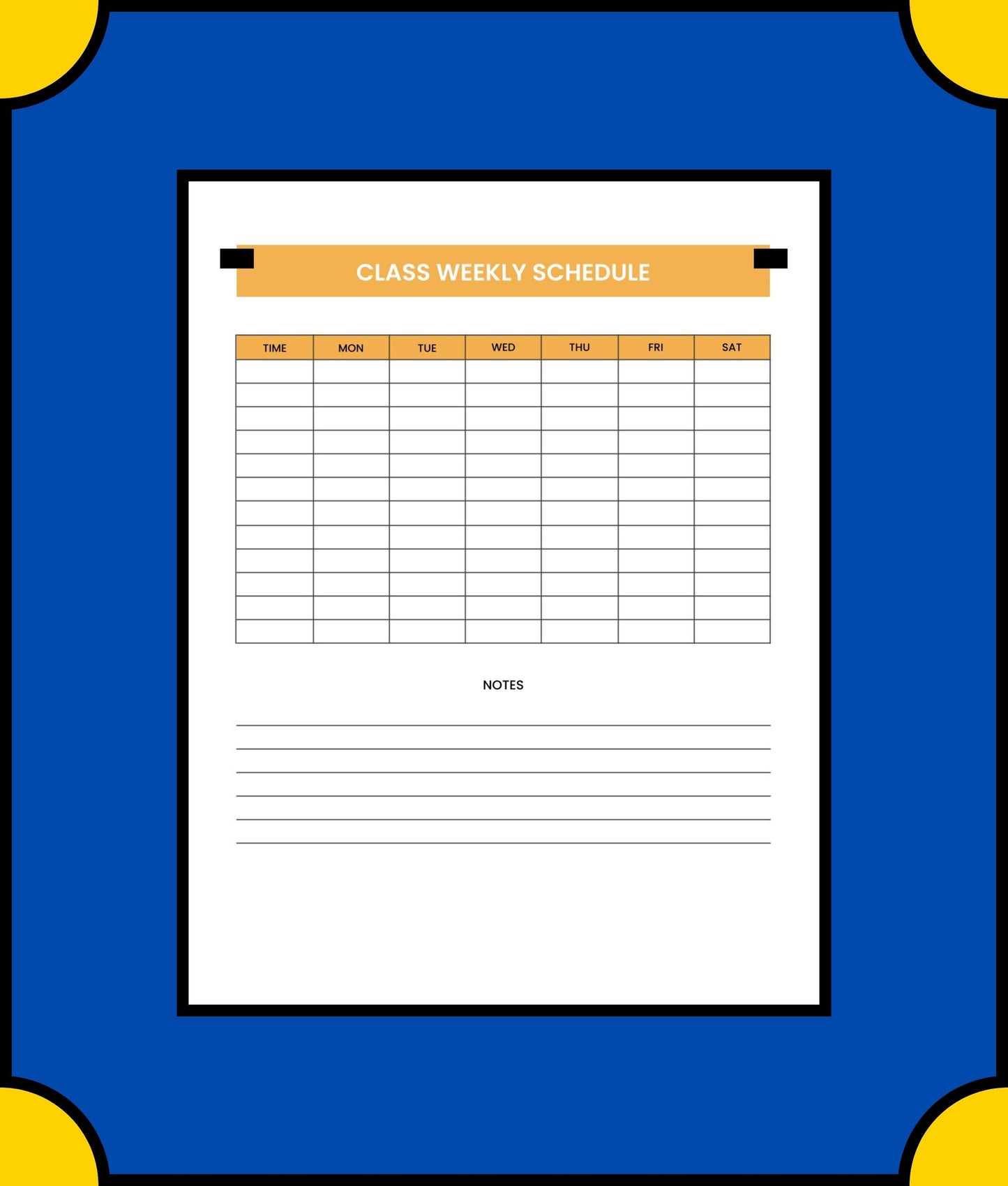 Free Weekly Student Planner Template