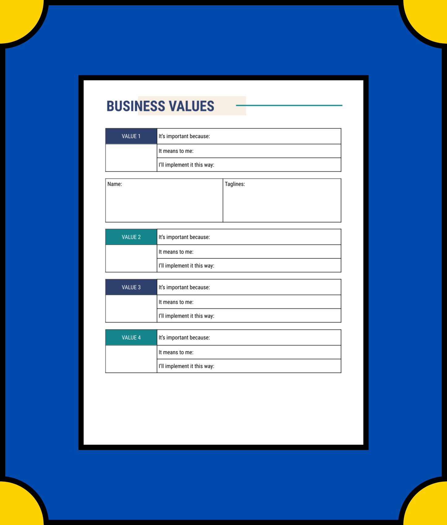 Free Home Business Planner Template - Organize Your Home Business