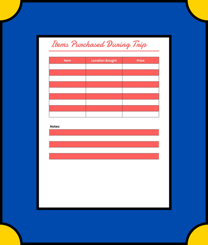 Free Family Travel Planner Template - Plan Your Family Vacation with Ease