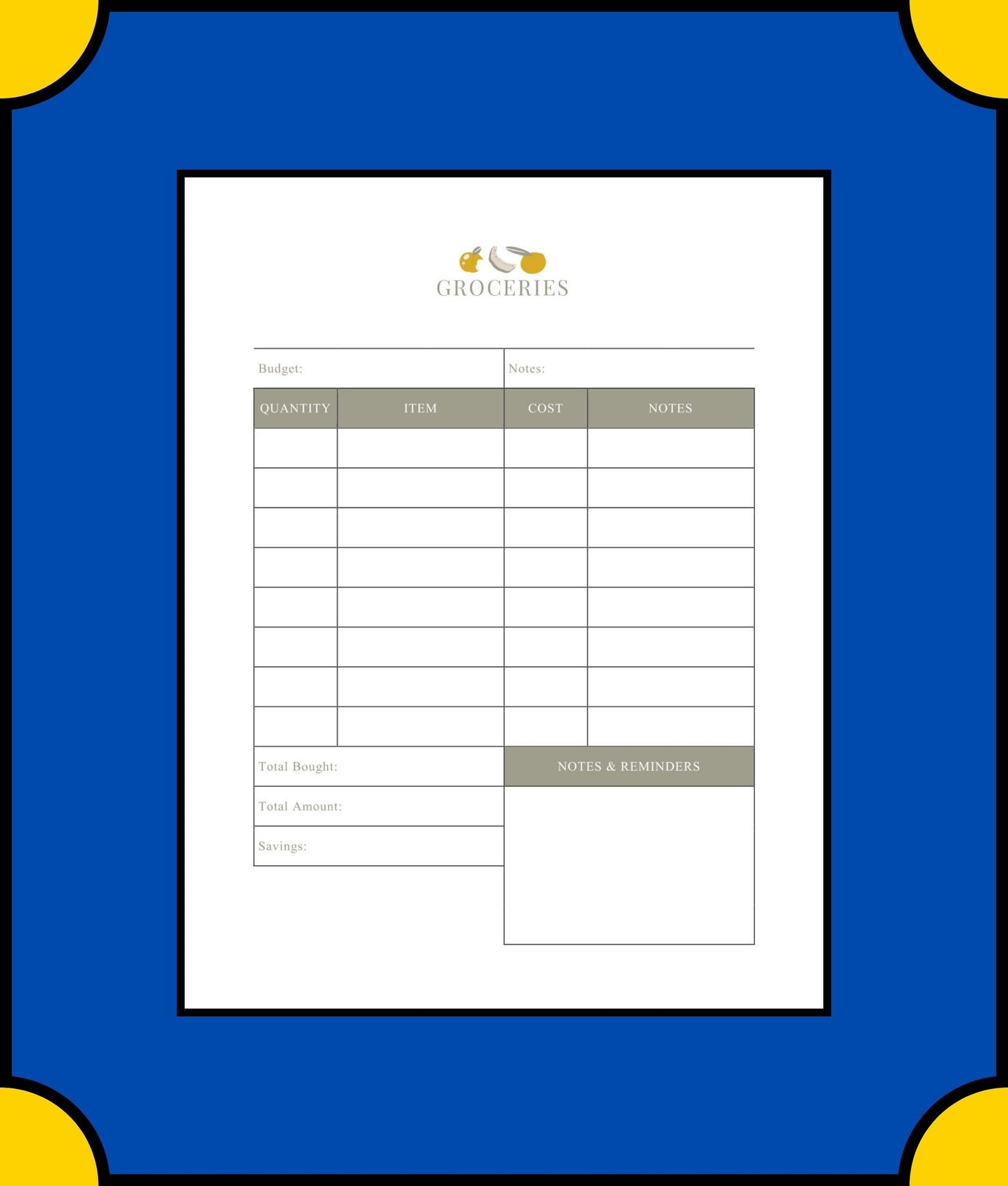 Free Diet Meal Planner Template - Plan Your Healthy Meals with Ease