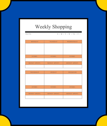 Free Weekly Meal Planner Template