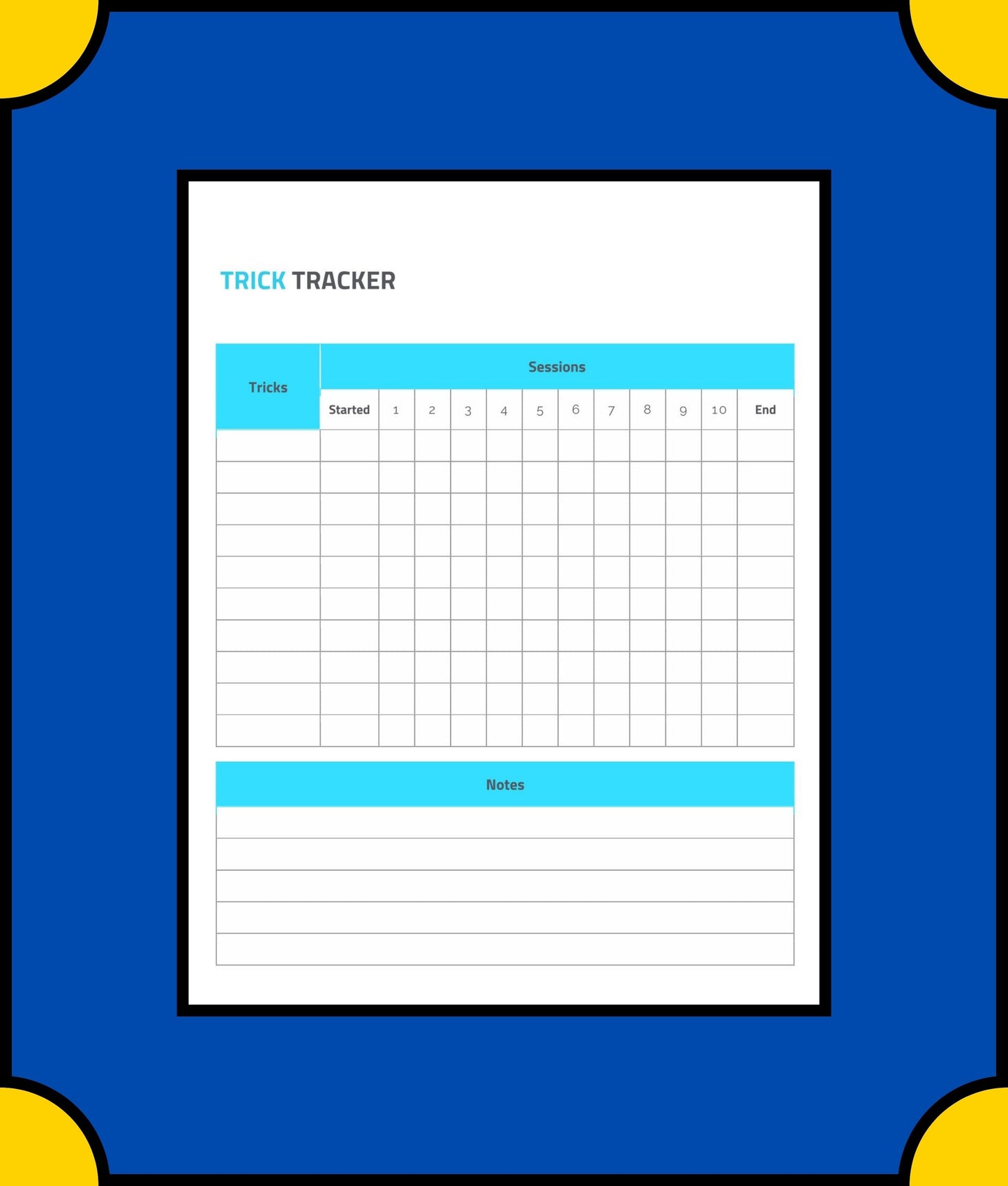 Free Sample Dog Training Planner Template