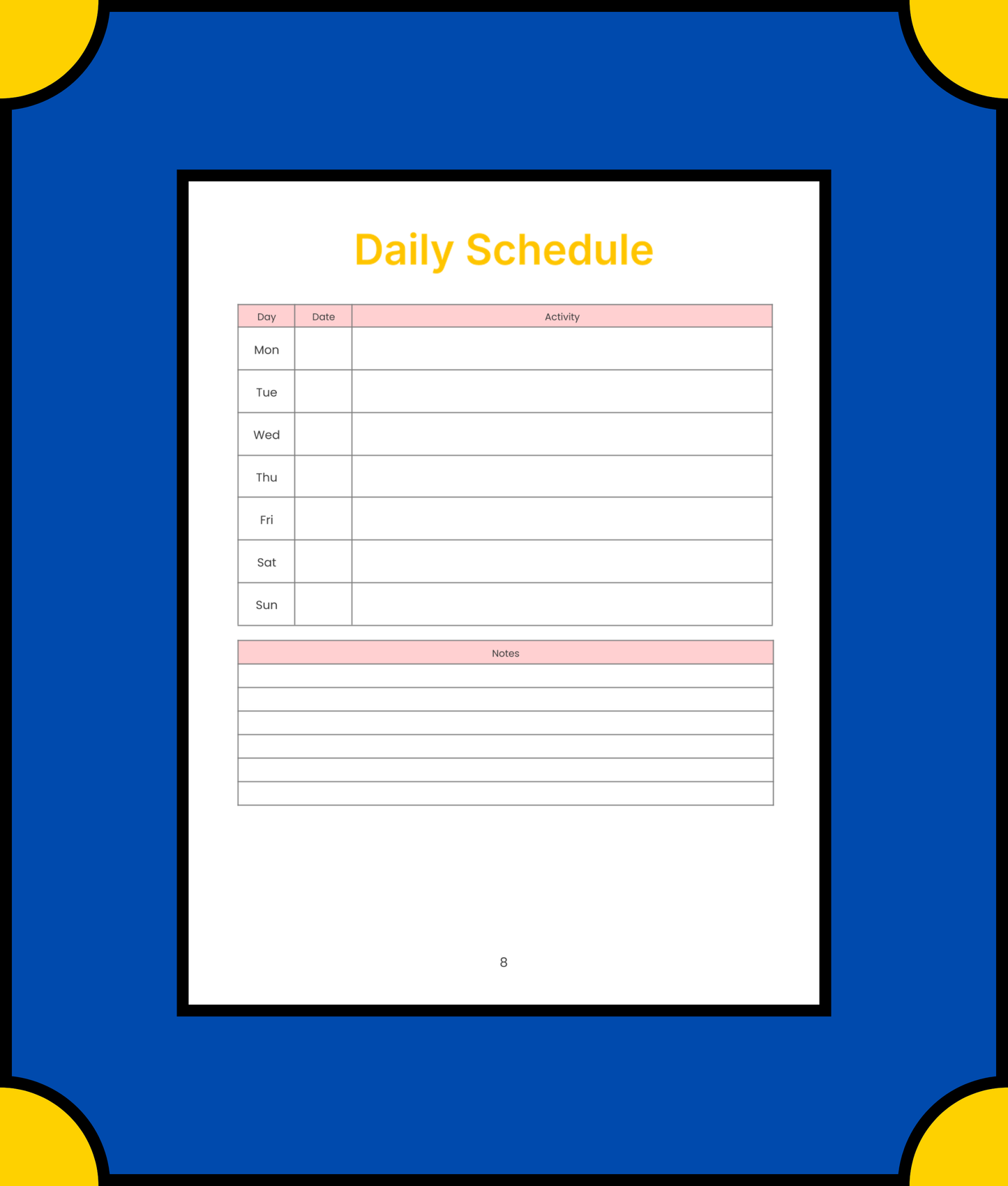 Free Editable Blog Planner Template - Boost Productivity and Organize Your Content