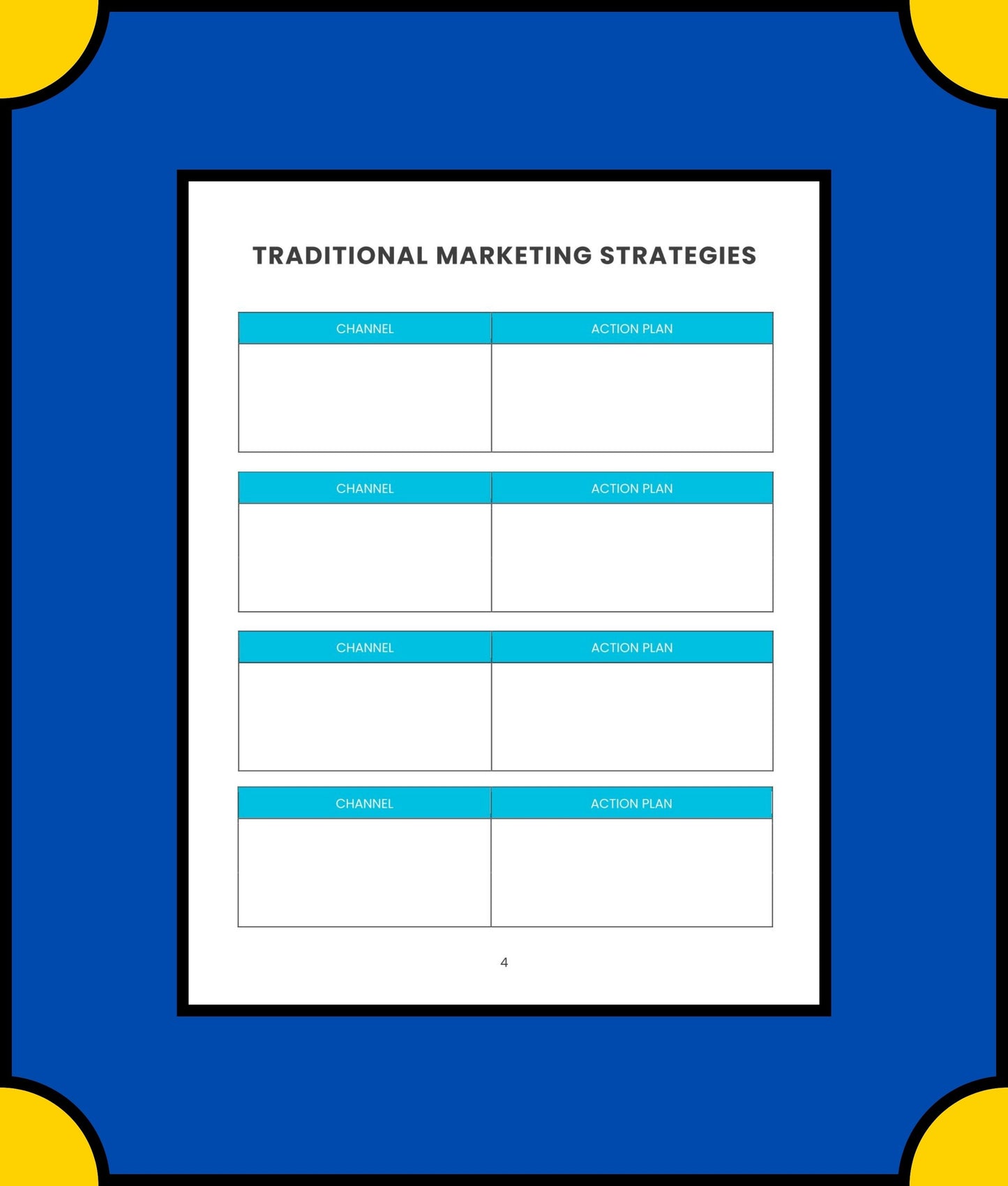 Free Weekly Marketing Planner Template