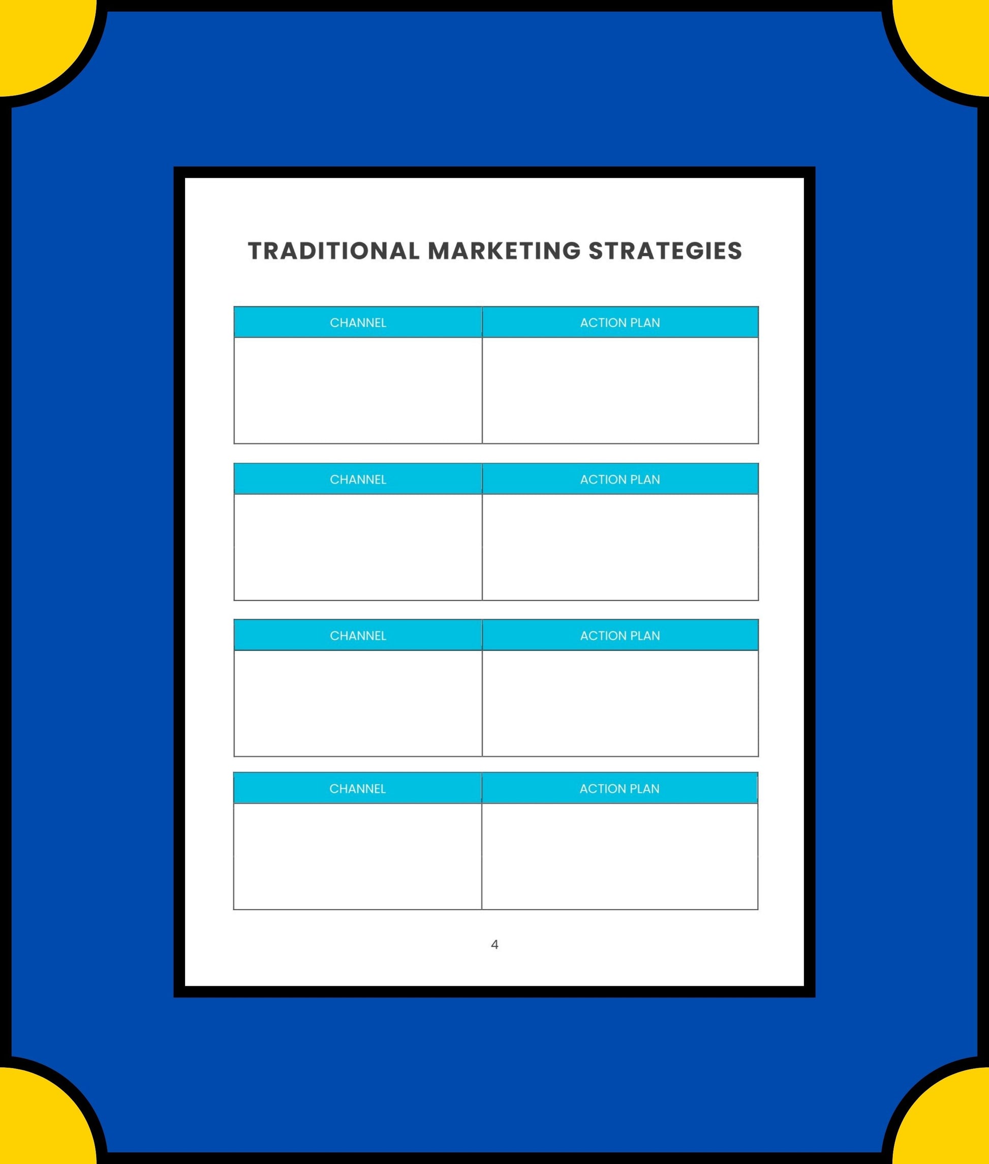 Free Weekly Marketing Planner Template