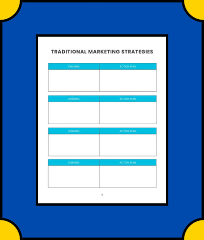 Free Weekly Marketing Planner Template