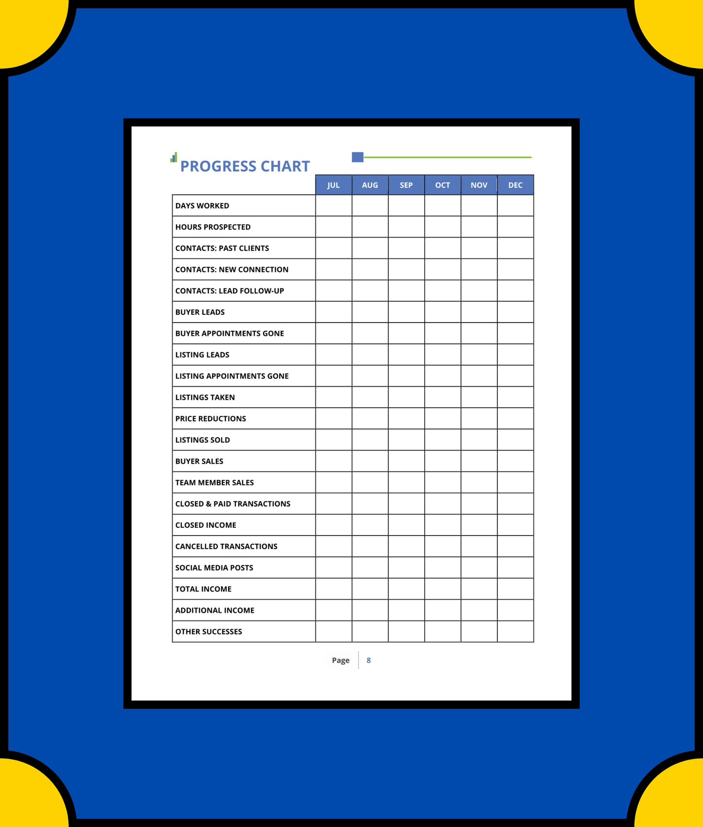 Free Real Estate Business Planner Template - Grow Your Real Estate Business