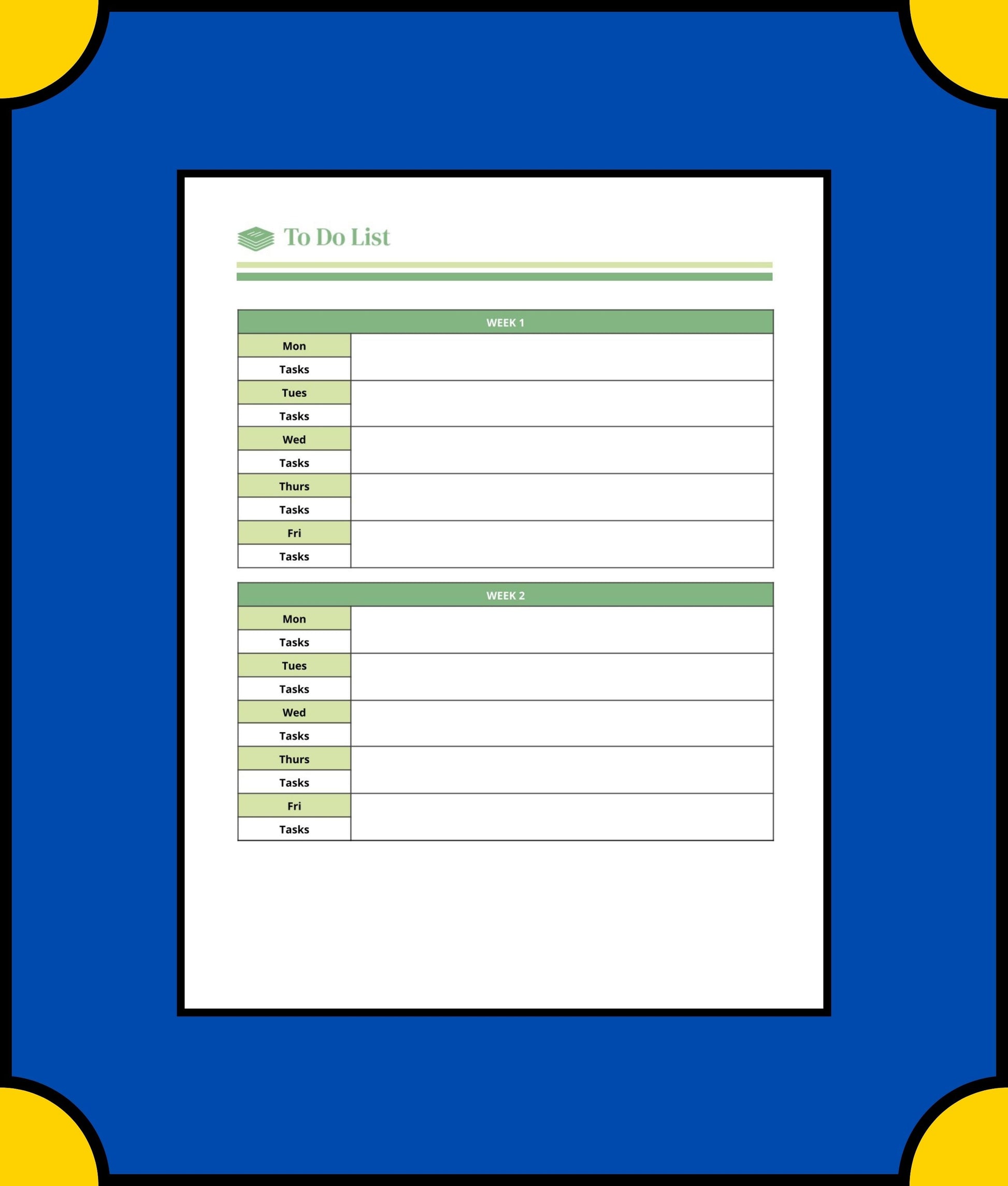 Free Homework School Planner Template