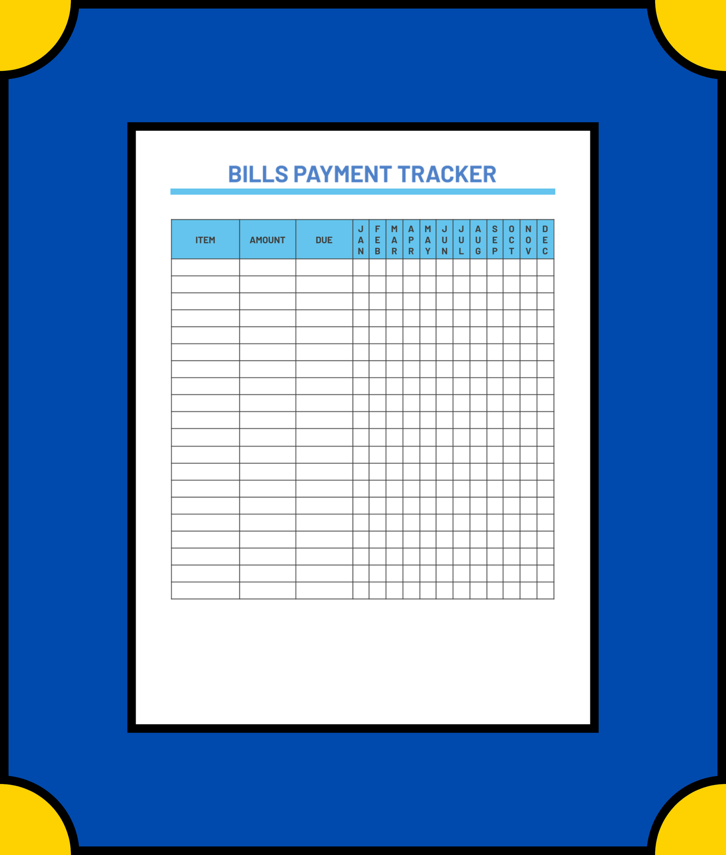 Free Household Budget Planner Template - Manage Your Home Finances