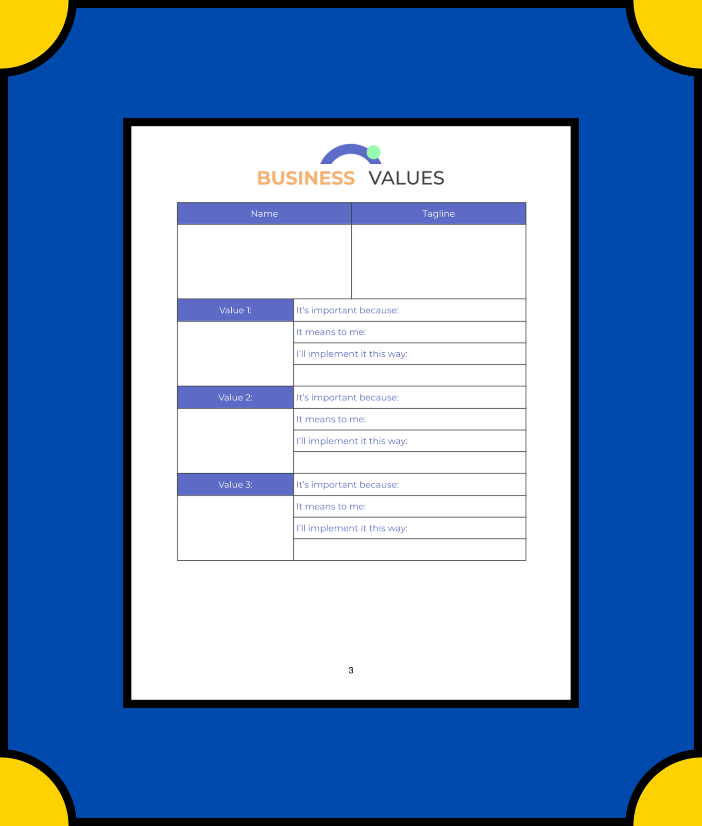 Free Digital Business Planner Template - Plan Your Online Success