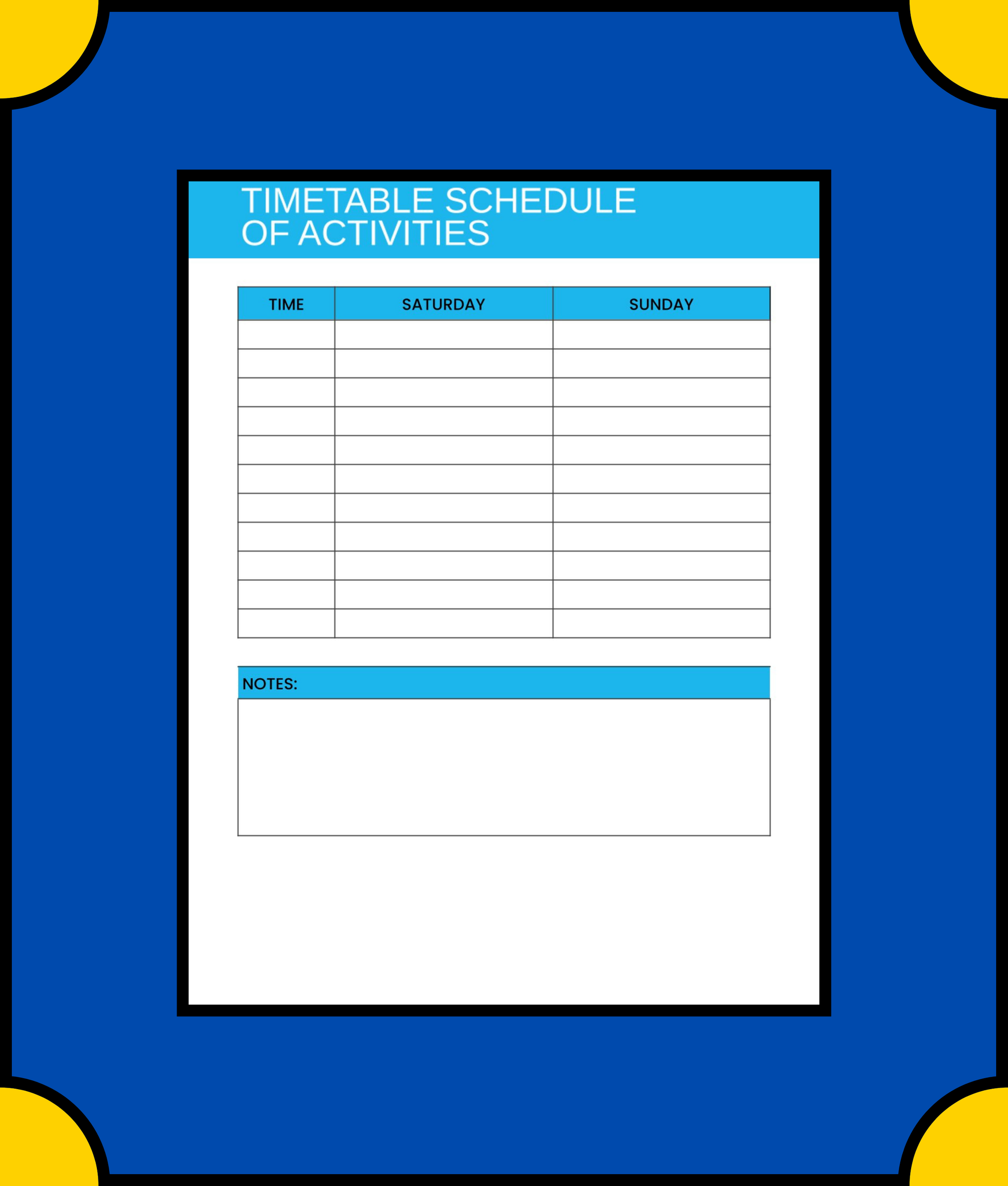 Free Weekend Travel Planner Template - Plan Your Quick Getaway