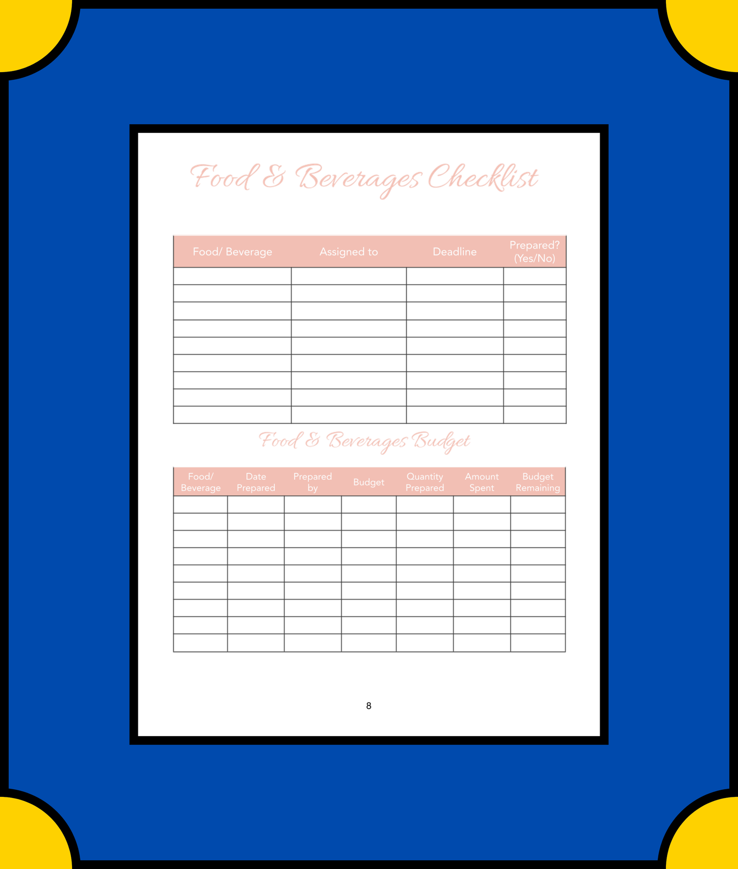 Free Floral Baby Shower Planner Template - Organize a Beautiful & Memorable Event