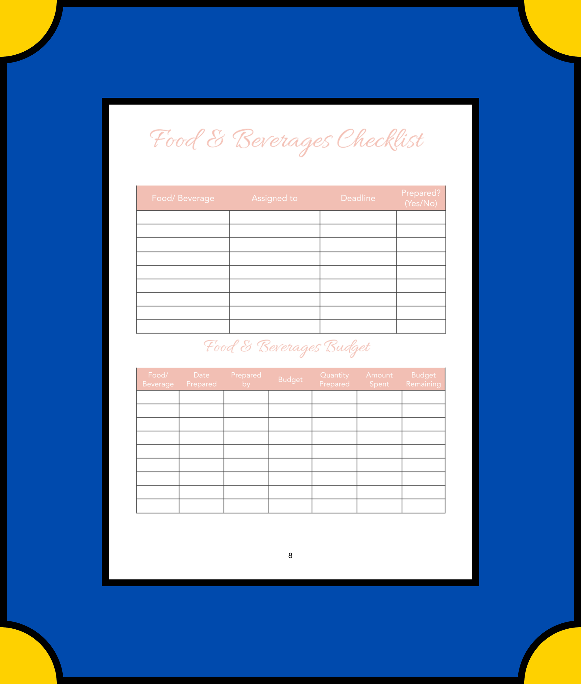 Free Floral Baby Shower Planner Template - Organize a Beautiful & Memorable Event